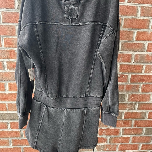 NWT Free People Movement|| Intercept Romper in Black Size Medium with pockets - Picture 9 of 10